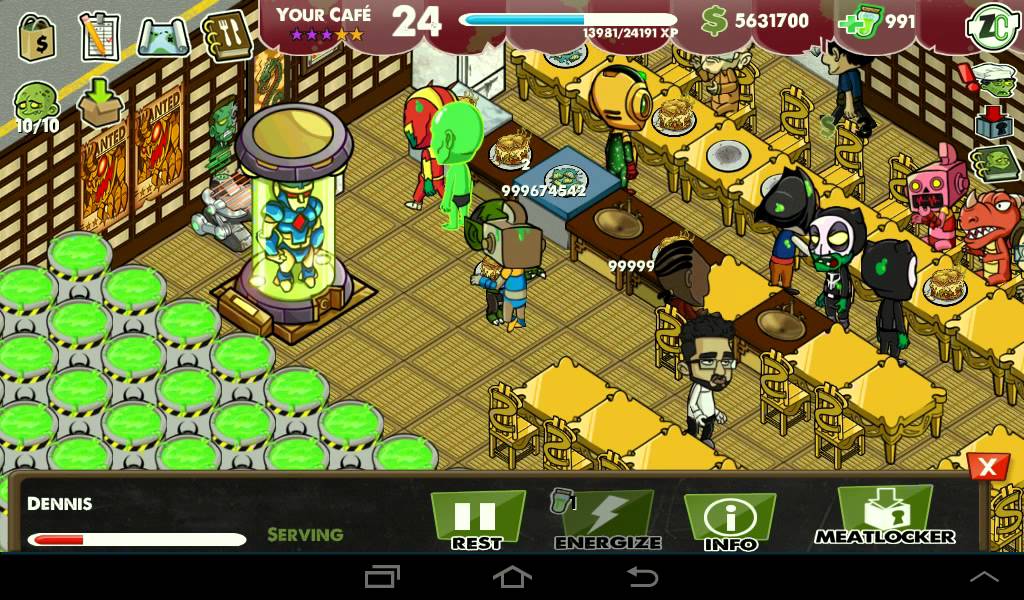 Zombie cafe hacked